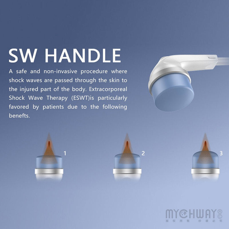 Extracorporeal Shockwave Therapy SW ED Pain Relief Physiotherapy Machine - myChway UK