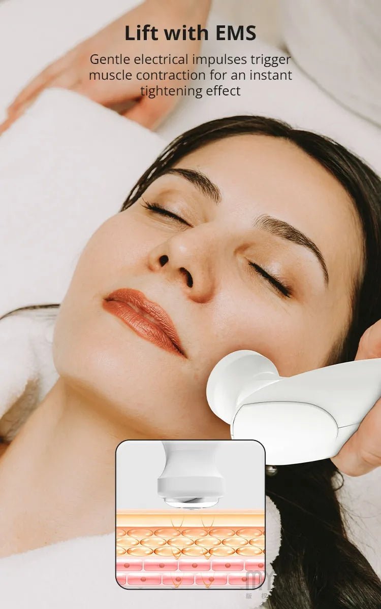 FaceEvo Dual-Frequency Ultrasound EMS Facial Machine For Skin Rejuvenation - myChway UK