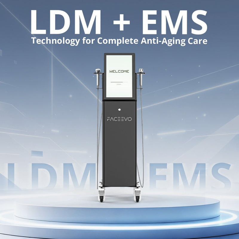 FaceEvo LDM Ultrasound Facial Machine With 3 & 10 MHz For Pro Skin Rejuvenation - myChway UK