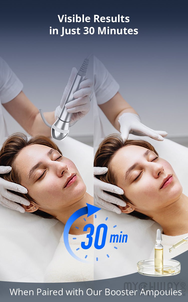 FaceEvo LDM Ultrasound Facial Machine With 3 & 10 MHz For Pro Skin Rejuvenation - myChway UK