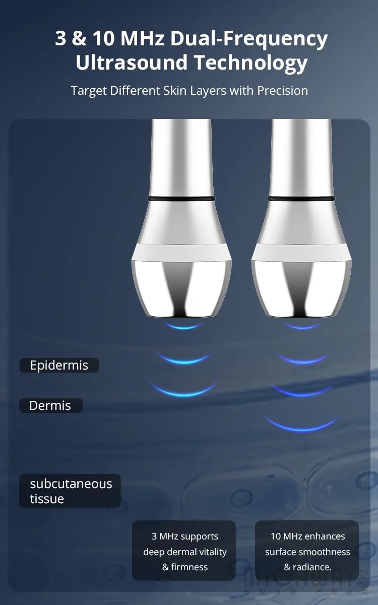 FaceEvo UDM Ultrasound Facial Machine With 3 & 10 MHz For Pro Skin Rejuvenation - myChway UK