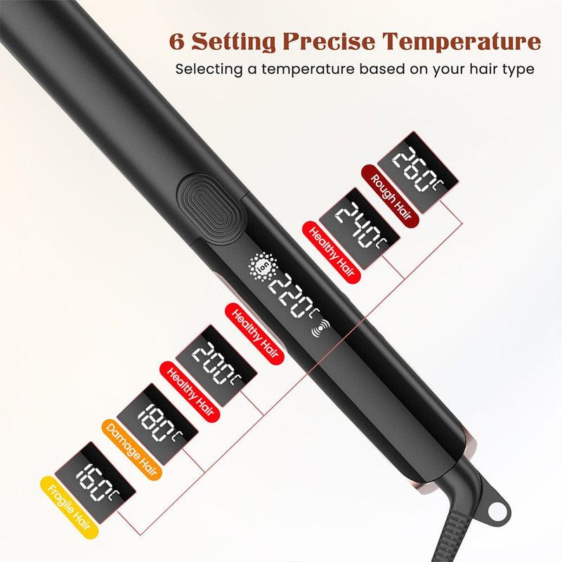 Flat Iron Hair Straighteners for Women with Negative Ion Hair Care - myChway UK