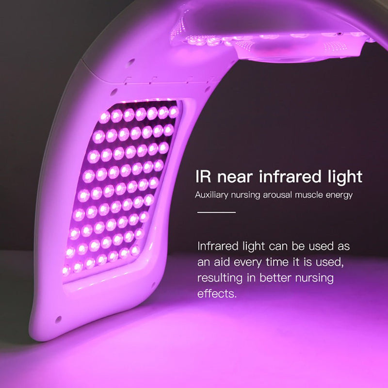 Folding 7 Colors LED Light Therapy Facial Care Machine Cold Spray With Nano Spray - myChway UK