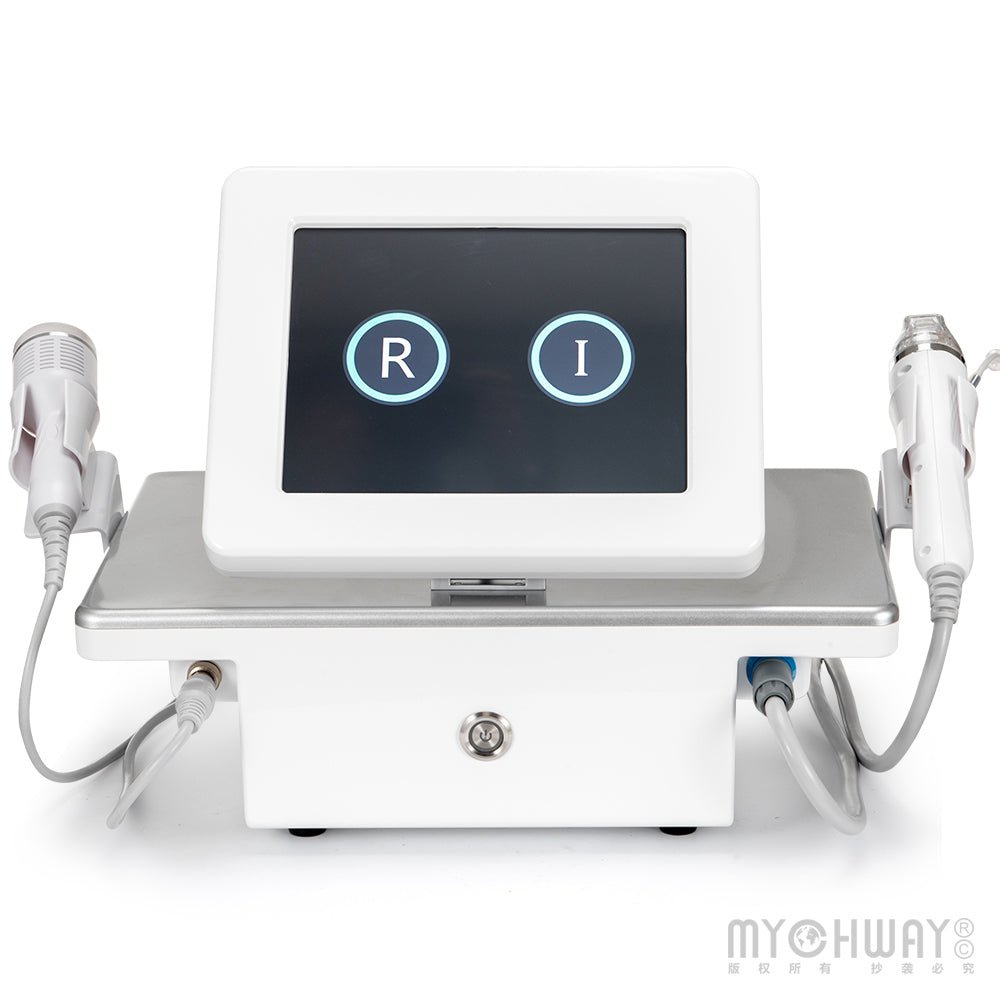Gold Micro Crystal RF Machine Cold Hammer Skin Tightening Pore Refinin