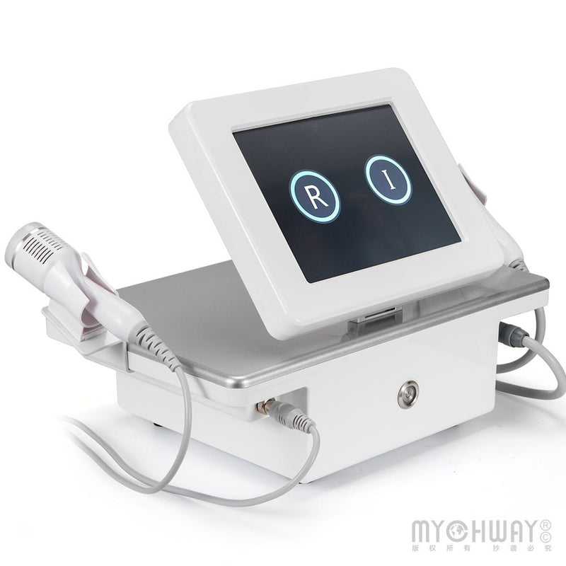 Gold Micro Crystal RF Machine Cold Hammer Skin Tightening Pore Refining For Spa - myChway UK