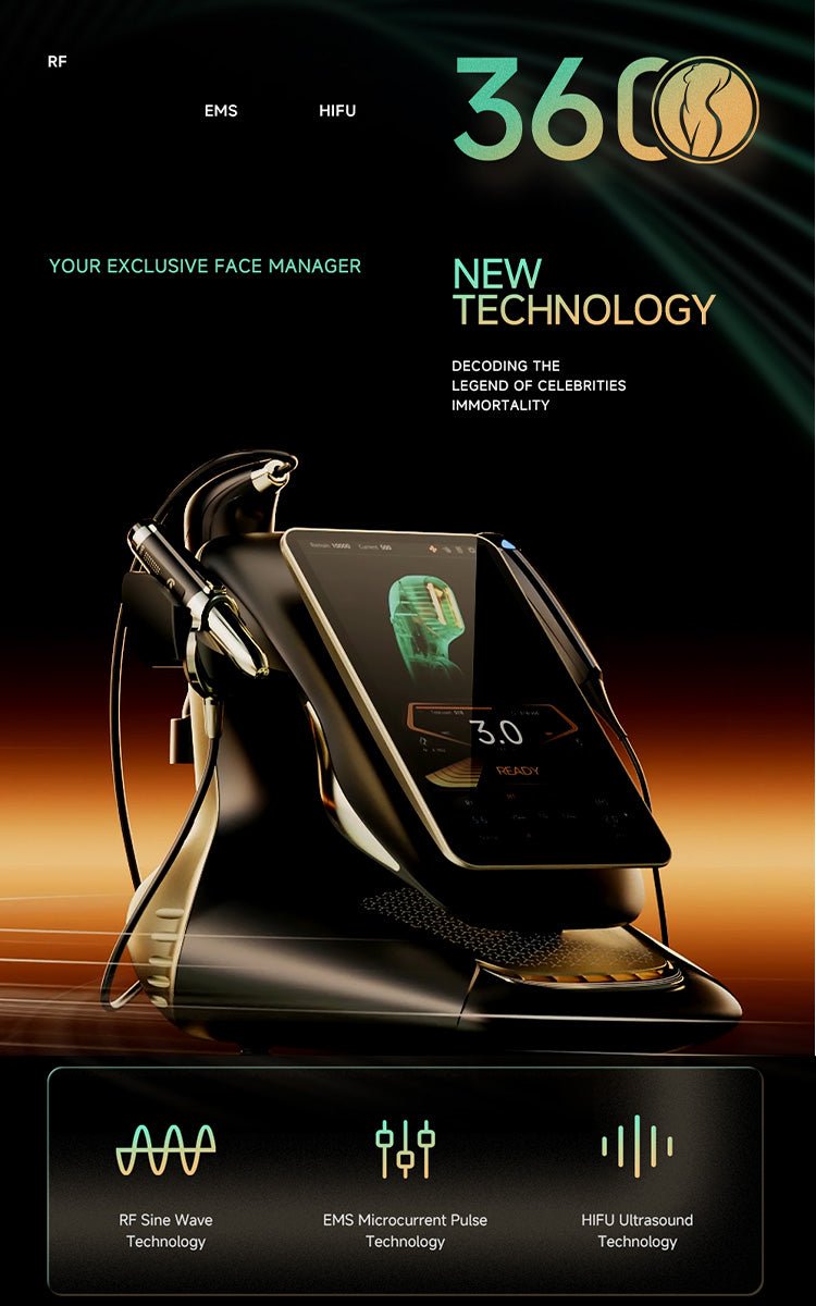 High Intensity Focused Ultrasound EMS RF Machine Skin Tightening Beauty Device - myChway UK