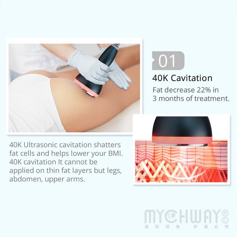Hot Seller Vacuum Ultrasonic Cavitation 9 IN 1 Radio Frequency Machine For Body Slimming Skin Care - myChway UK