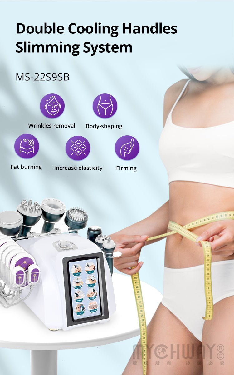 Hot Seller Vacuum Ultrasonic Cavitation 9 IN 1 Radio Frequency Machine For Body Slimming Skin Care - myChway UK