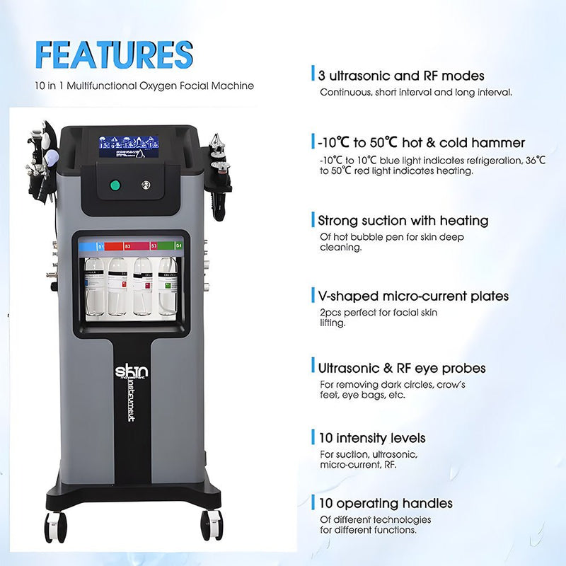 Hydra Dermabrasion Facial Machine Skin Cleansing Facial Rejuvenation For SPA Use - myChway UK