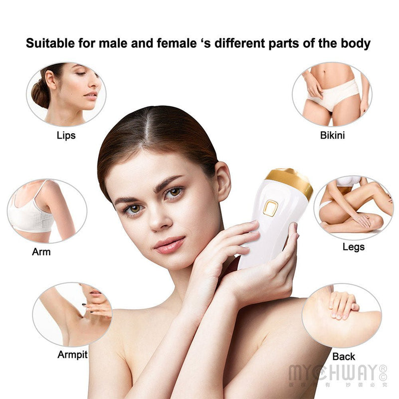 IPL Hair Removal Device With 3 Light Head 10 Energy Level 3 Mode SkinRecognition - myChway UK