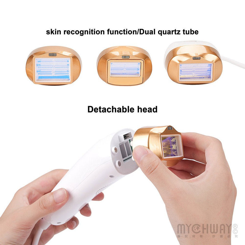 IPL Hair Removal Device With 3 Light Head 10 Energy Level 3 Mode SkinRecognition - myChway UK