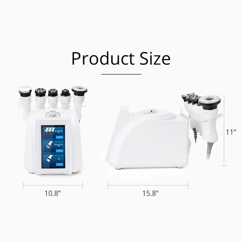 5-in-1 New 360° Automatic Rotary RF Ultrasonic Cavitation Vacuum Body Sculpting Machine