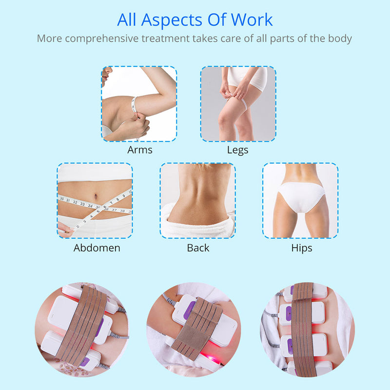 160mw LLLT  LED Laser Machine 2.0 Weight Loss Fat Burning Removal 12 Big+4 Small Pads
