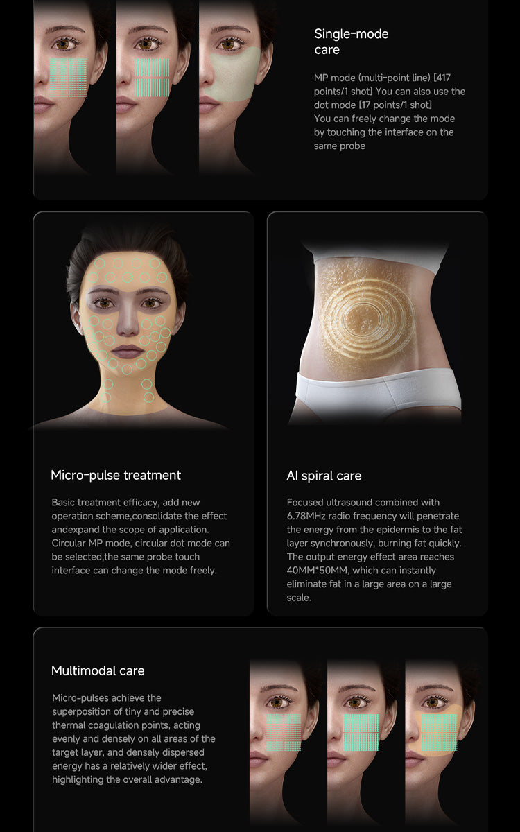 High Intensity Focused Ultrasound EMS RF Machine Skin Tightening Beauty Device