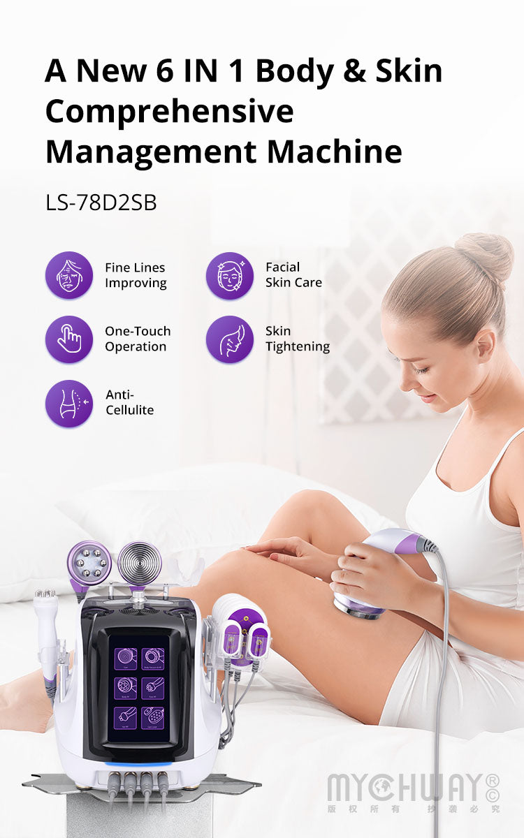Aristorm 6 In 1 Lipo 40K Cavitation 2.5 RF Vacuum Slimming Beauty Machine For Body Sculpting Skin Tightening