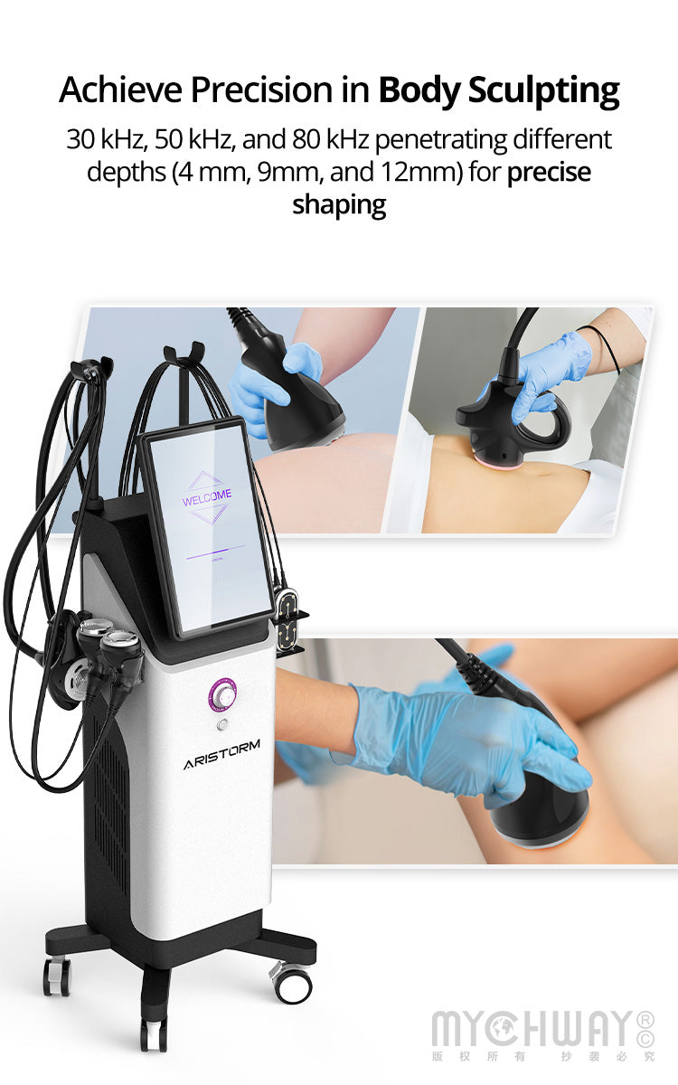 Aristorm Stand 7-in-1 S Shape Machine For Body Contouring & Anti-Aging 30K 50k Cavitation MachineSPA Use