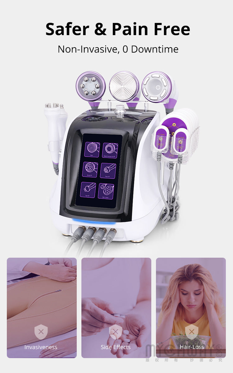 Aristorm 6 In 1 Lipo 40K Cavitation 2.5 RF Vacuum Slimming Beauty Machine For Body Sculpting Skin Tightening