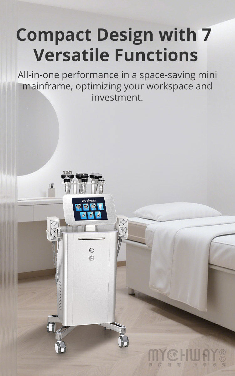 Stand 7-in-1 30K Cavitation Vaccum RF 160MW Lipo Laser Body Slimming Machine