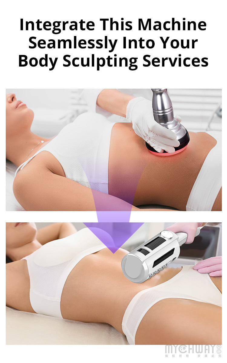 Dual-Handle Inner Ball Roller Beauty Machine Body Sculpting Face Lifting