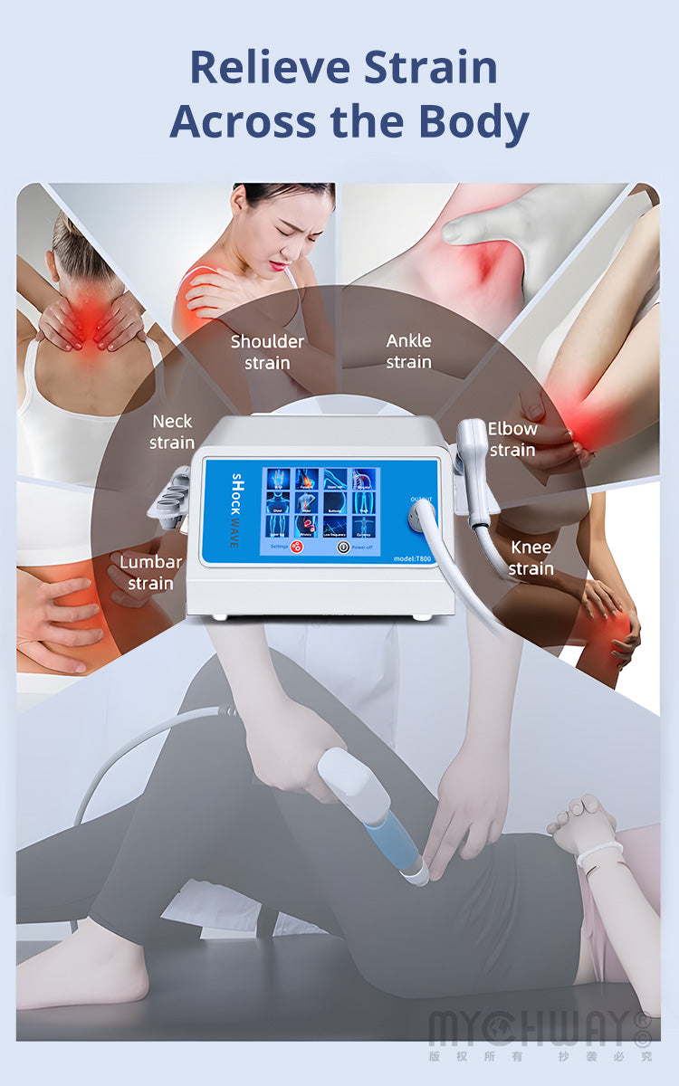 Shockwave Therapy Machine With 5 Working Head For Pain Relief, Repair, Healing