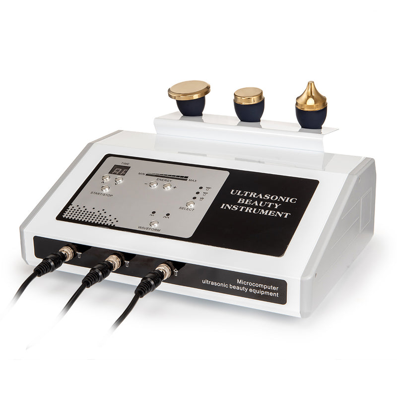 3 Probes Ultrasonic Beauty Instrument Body Massage Face Lift Eyes Skin Care