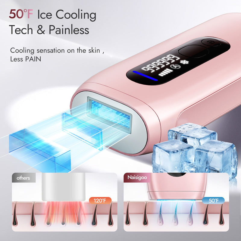 NAISIGOO Pink IPL Hair Removal Device - myChway UK
