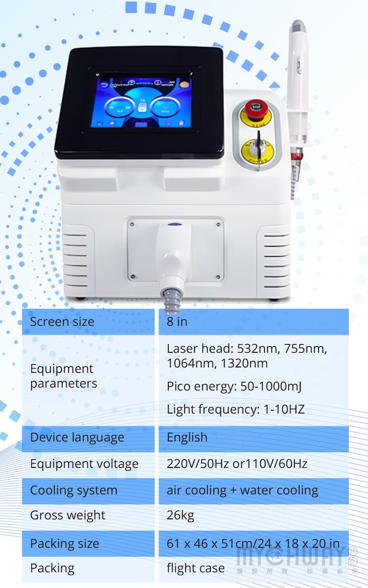 ND YAG Picosure Laser Beauty Machine Tattoo Removal Skin Whitening For Spa Use - myChway UK