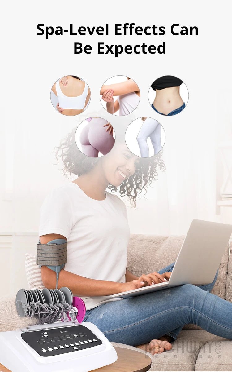 New 2in1 Bio Microcurrent Body Shaper Tighten Electrode Stimulation Body Device - myChway UK