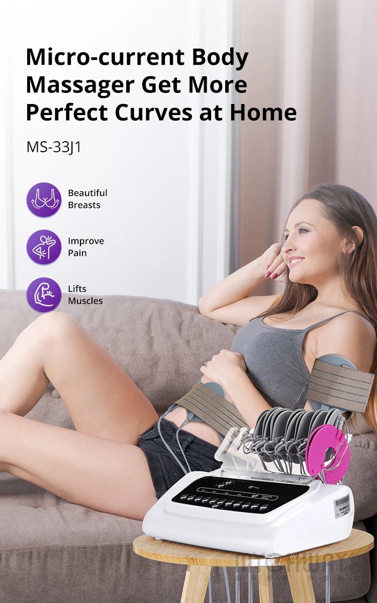 New 2in1 Bio Microcurrent Body Shaper Tighten Electrode Stimulation Body Device - myChway UK