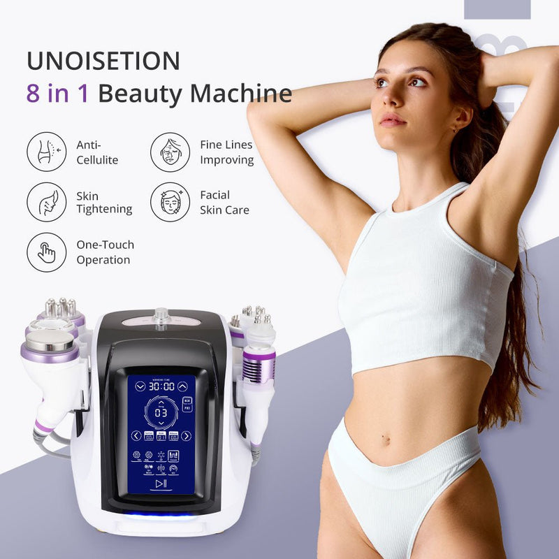 New Design Ultrasonic 8 In 1 40K Cavitation RF Body Building Facial Spa Machine - myChway UK