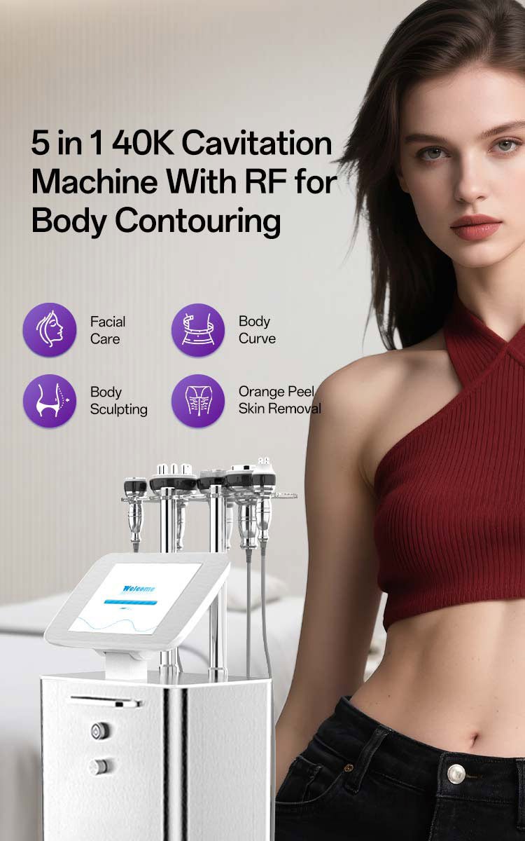 New Stand 5in1 Unoisetion Cavitation 2.0 3D Smart Vacuum RF Body Slimmin Machine - myChway UK