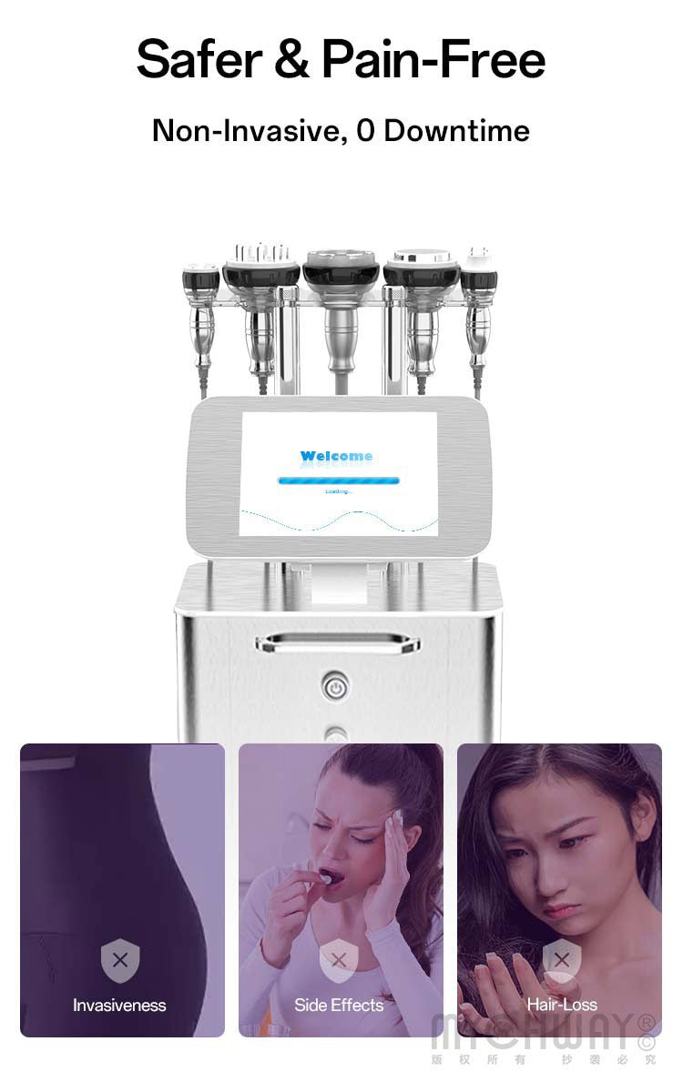 New Stand 5in1 Unoisetion Cavitation 2.0 3D Smart Vacuum RF Body Slimmin Machine - myChway UK