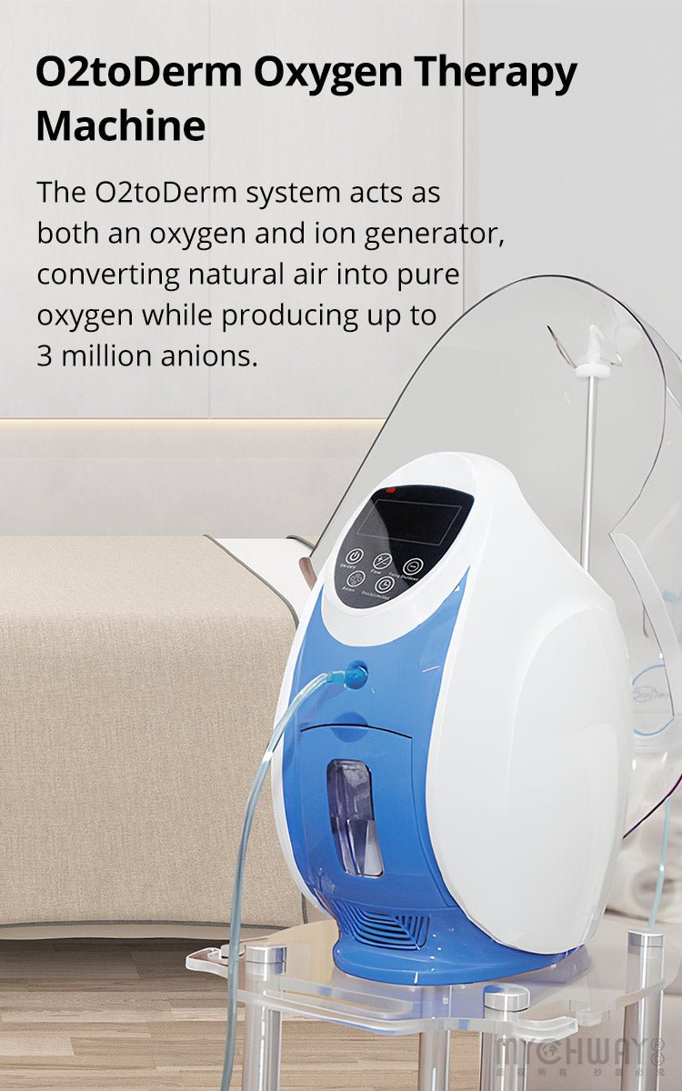 O2toDerm Facial Care Machine With Oxygen & Anion Therapy For Skin Rejuvenation - myChway UK