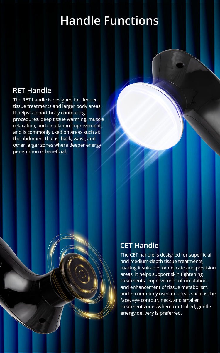 Pro CET RET Monopolar RF Beauty Machine For Body Sculpting & Face Care - myChway UK