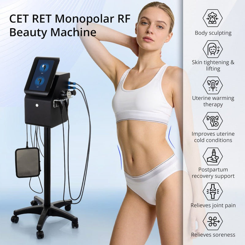 Pro CET RET Monopolar RF Beauty Machine For Body Sculpting & Face Care - myChway UK