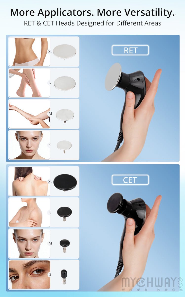 Pro CET RET Monopolar RF Beauty Machine For Body Sculpting & Face Care - myChway UK