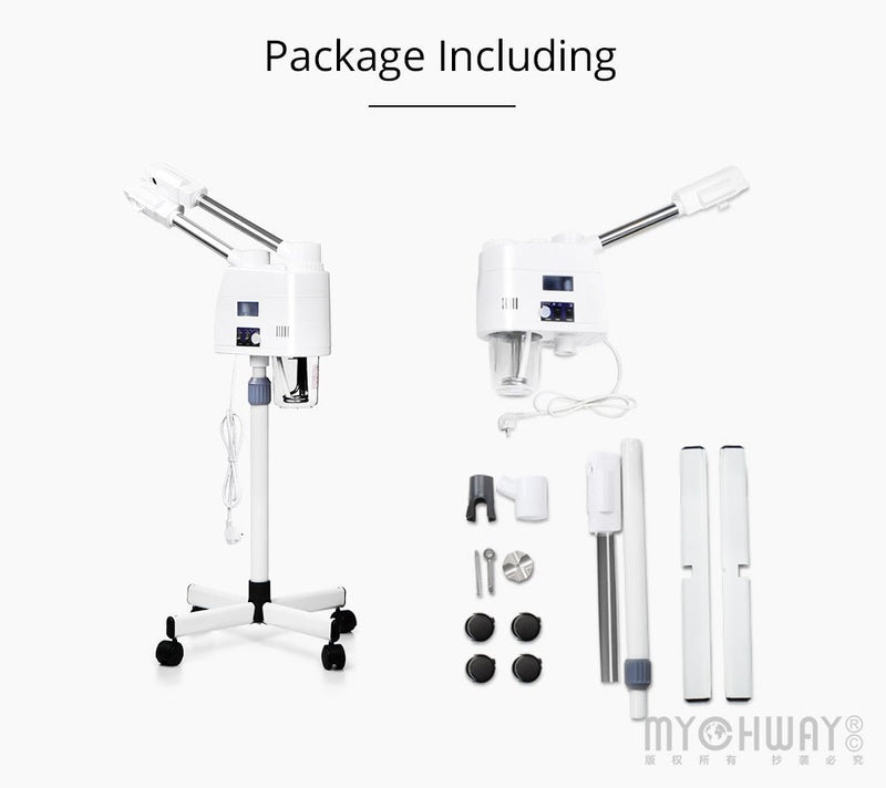 Pro Hot&Cold Ozone Vaporizer Facial Steamer Skin Rejuvenation Beauty Machine - myChway UK
