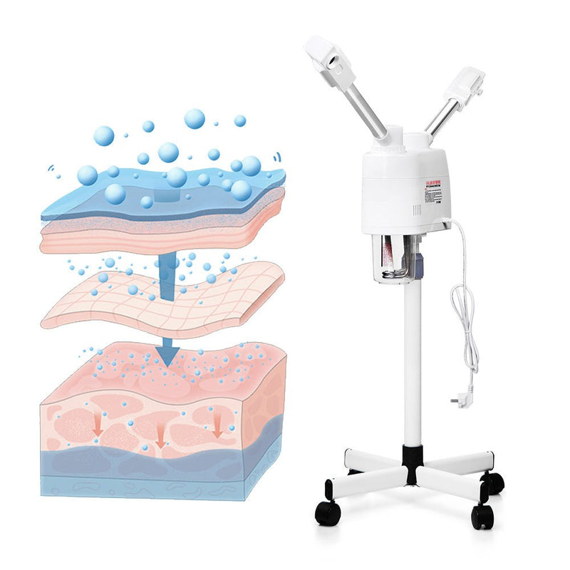 Pro Hot&Cold Ozone Vaporizer Facial Steamer Skin Rejuvenation Beauty Machine - myChway UK