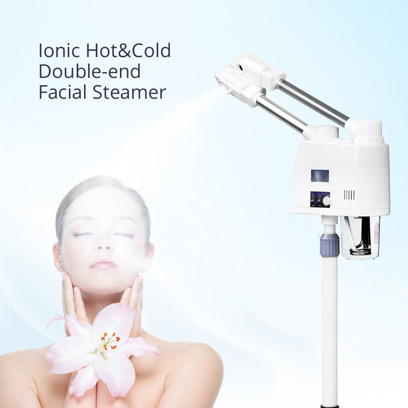 Pro Hot&Cold Ozone Vaporizer Facial Steamer Skin Rejuvenation Beauty Machine - myChway UK