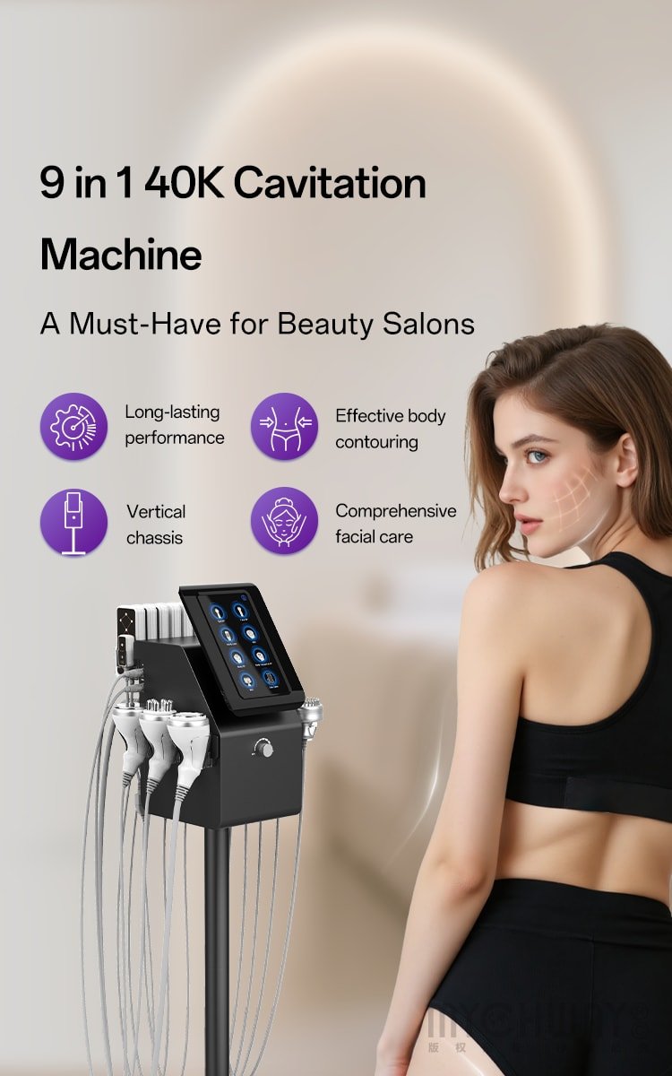Professional 9 - in - 1 40k Lipo Cavitation Body Sculpting & Facial Care Machine - myChway UK