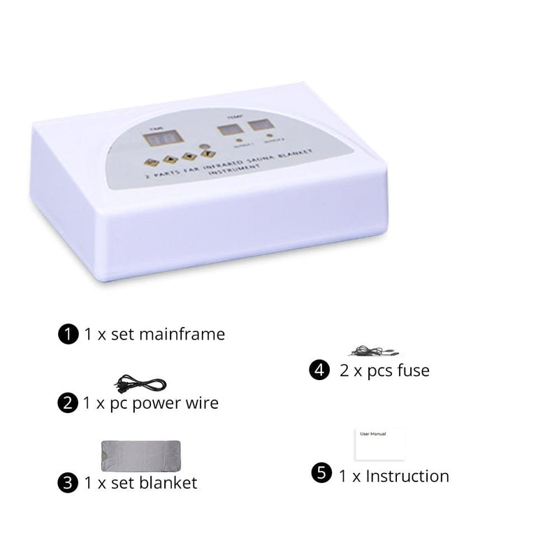 Red Light Sauna Blanket - Dual Zone for Detox & Skin Renewal - myChway UK