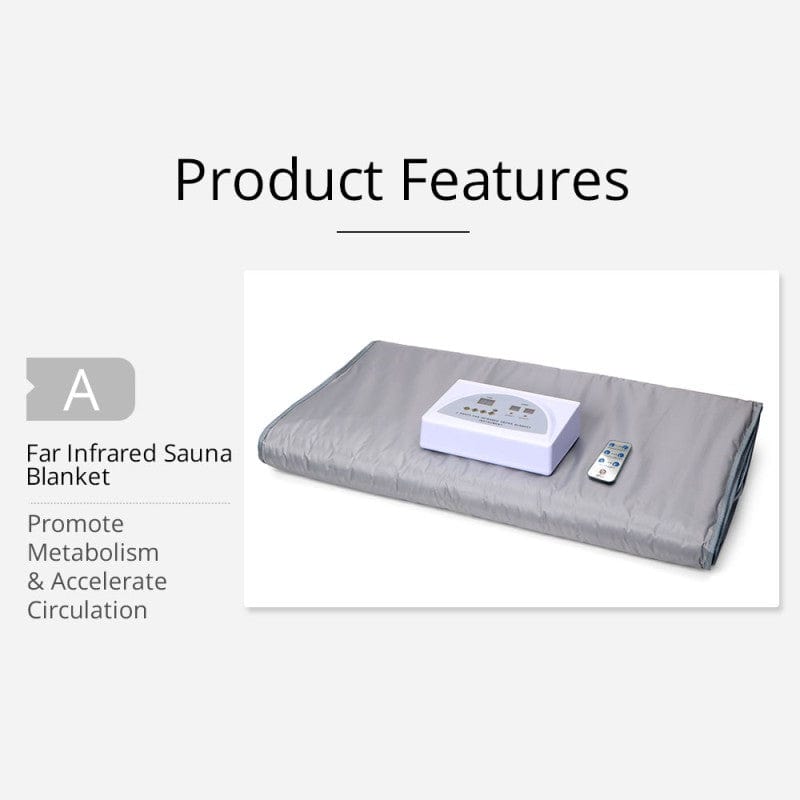 Red Light Sauna Blanket - Dual Zone for Detox & Skin Renewal - myChway UK