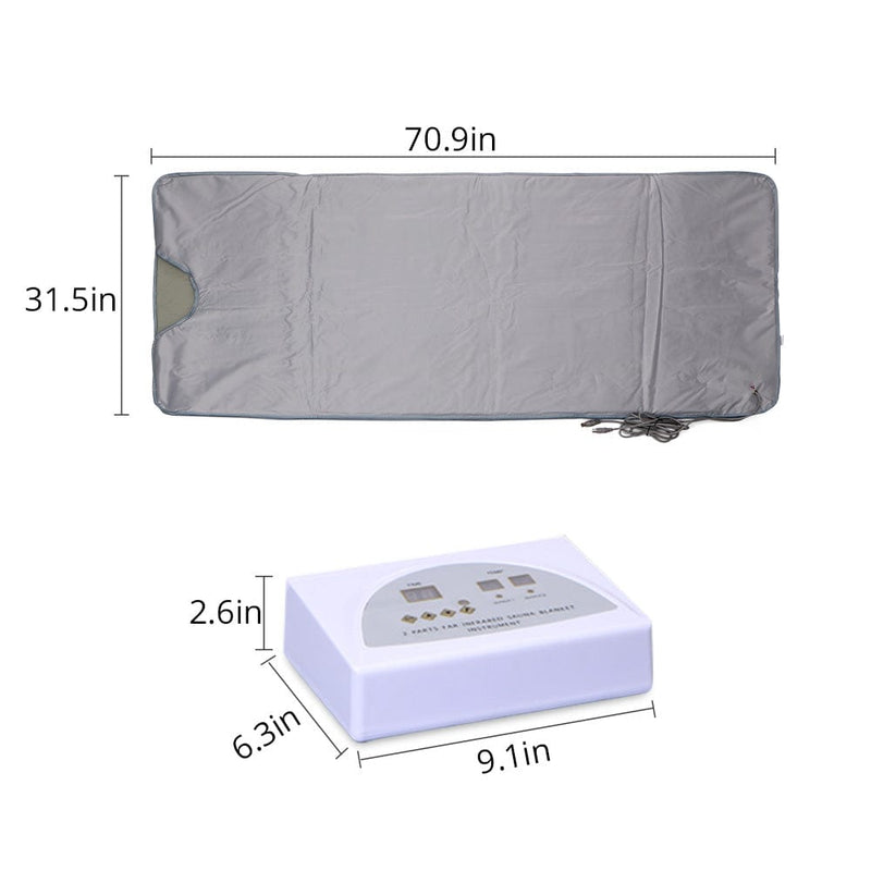 Red Light Sauna Blanket - Dual Zone for Detox & Skin Renewal - myChway UK