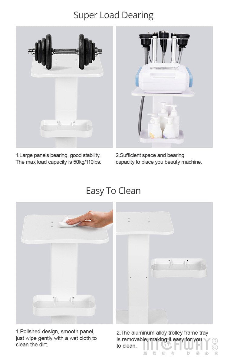 Rolling Trolley Cart Beauty Salon SPA Storage Equipment Machine Organizer Stand - myChway UK
