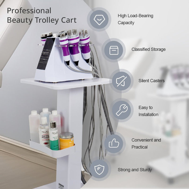 Rolling Trolley Cart Beauty Salon SPA Storage Equipment Machine Organizer Stand - myChway UK