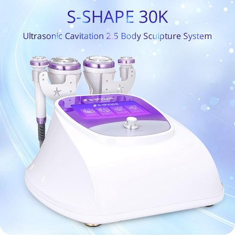 S Shape 30K Cavitation Machine 2.5 Grease Reduce R-F Face Lift EL