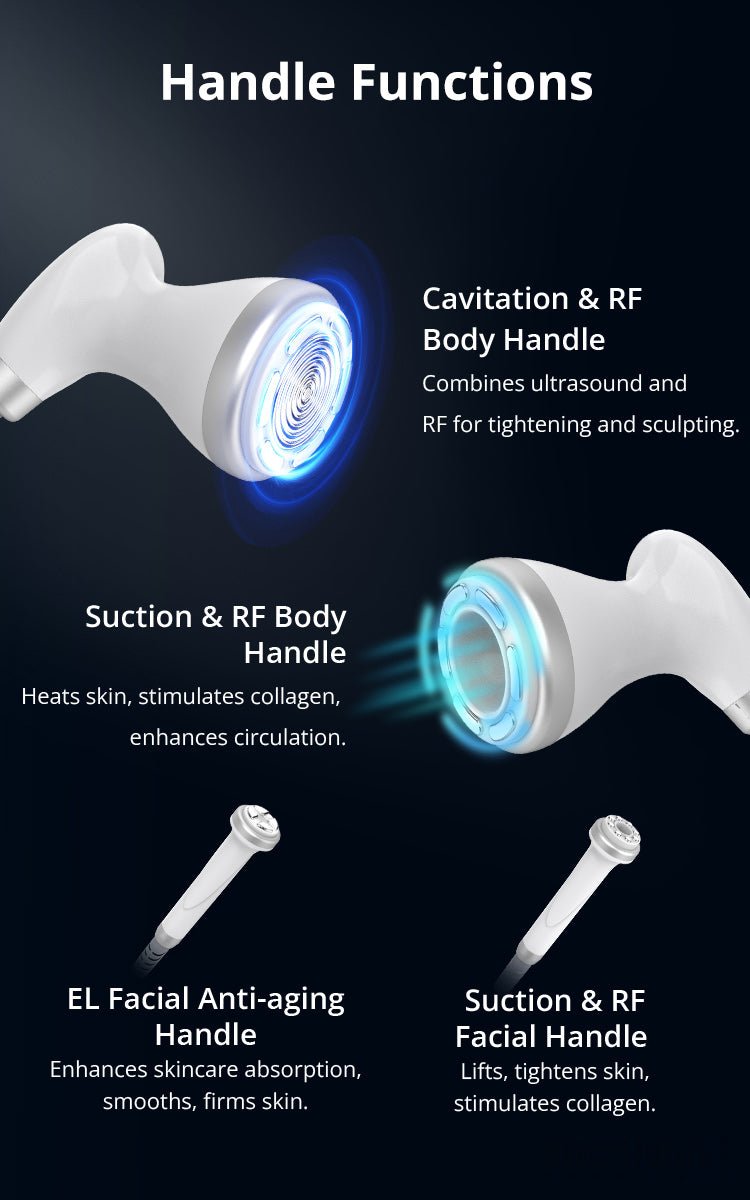 S Shape Body Care Machine Cavitation & R - F Electroporation Vacuum Suction - myChway UK