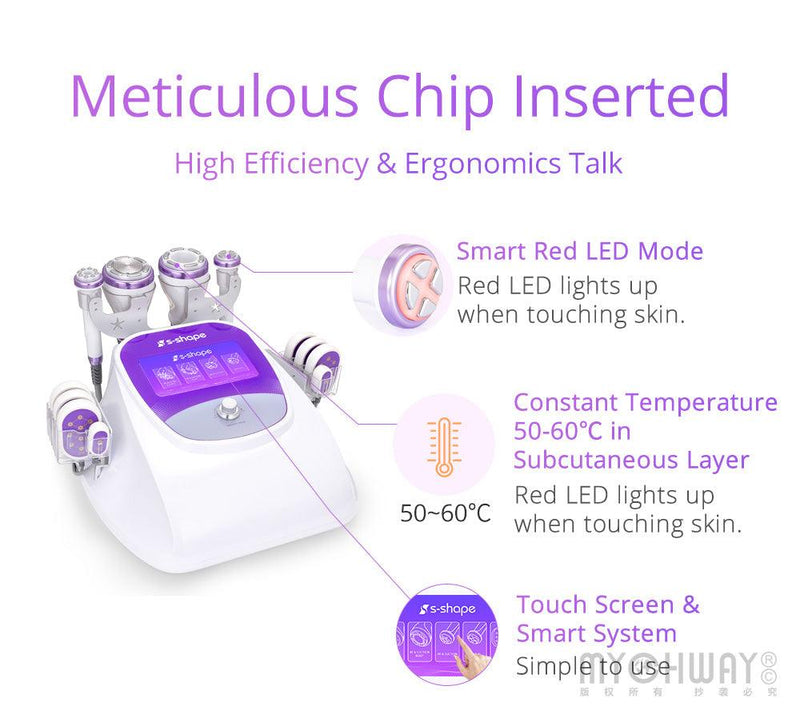 S Shape Cavitation 2.5 Vacuum R - F Fat Reduce - myChway UK