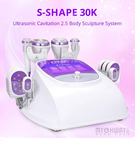 S Shape Cavitation 2.5 Vacuum R-F Fat Reduce
