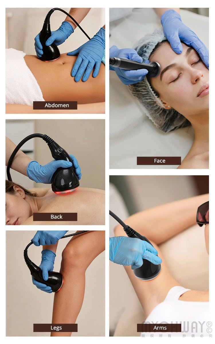 S Shape Machine 3D Cavitation RF 160mW Lipo Laser Body Sculpting Face Care - myChway UK